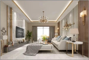 信达天御110㎡现代轻奢设计效果图