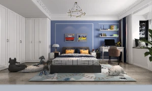 柏景湾160㎡法式风格设计效果图