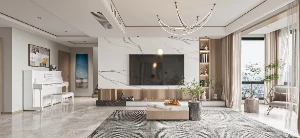 惠园小区|180㎡|新中式|设计效果图